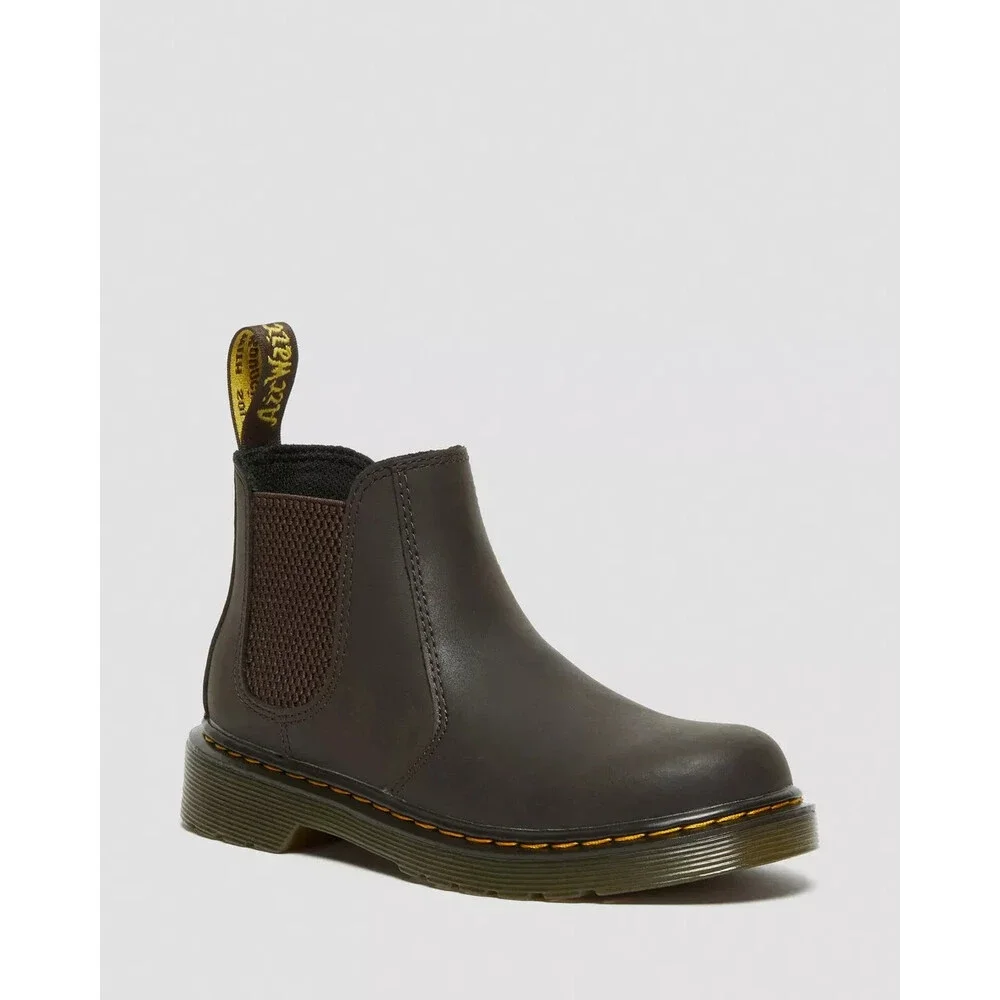 Dr. Martens 2976 R25851207 Kids US 4 Dark Brown Leather Chelsea Boots HTAT1399